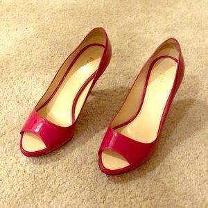 Prada open toe pumps